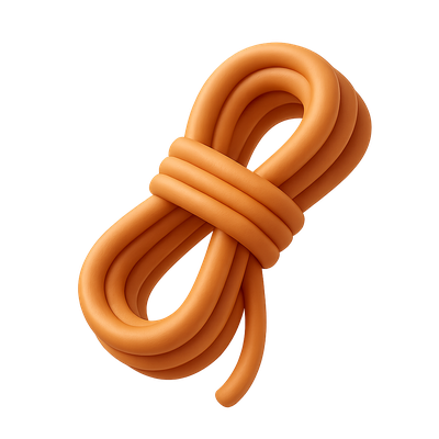 Stylized 3D Icon of a Rope Design