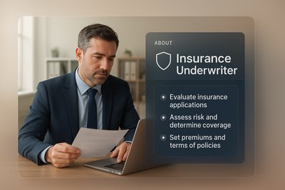 Bright Web Page Design for Insurance Underwriter