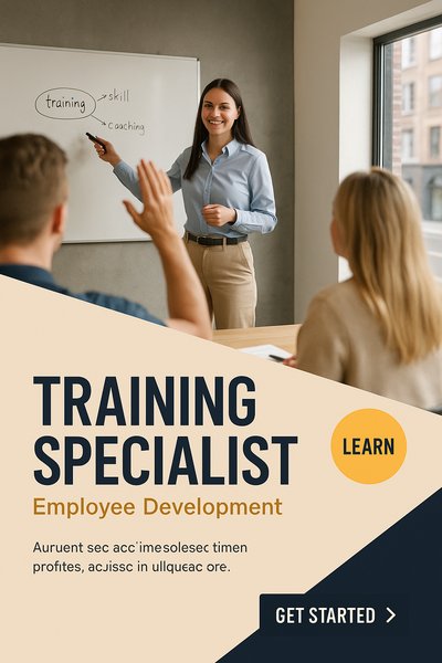 Professional Training Specialist Image with Engaging Design Elements