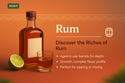 Captivating Rum Landing Page Design with 3D Elements