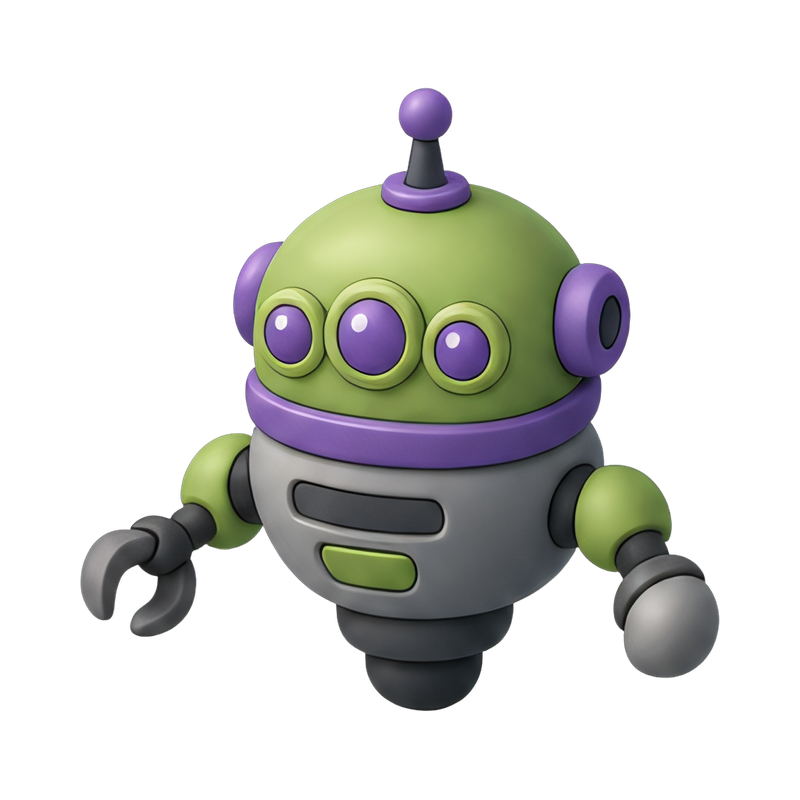 futuristic alien robot design