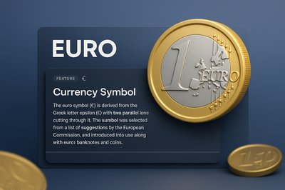 Modern Web Page Design Featuring Euro Currency Symbol