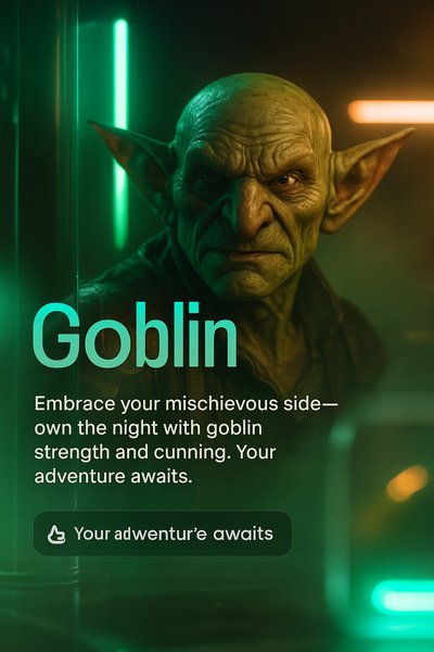 Realistic Goblin Carousel Slide for Engaging Content