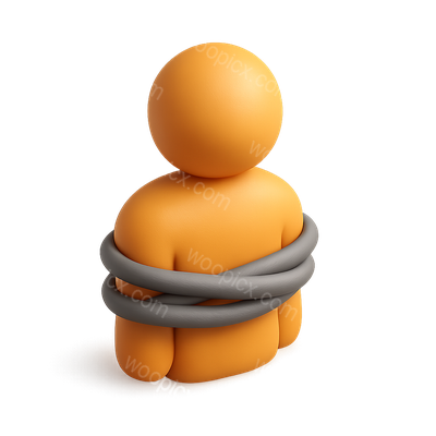 3D Bound Icon in Isometric View with Volumetric Feel
