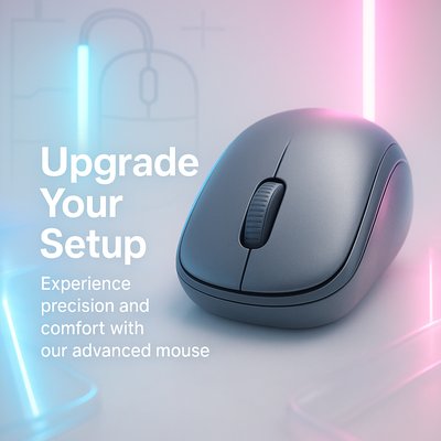 Modern Product Advertisement for Computer Mouse