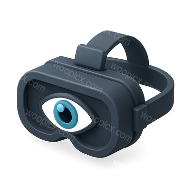 Stylized 3D Combat Goggles Icon Design