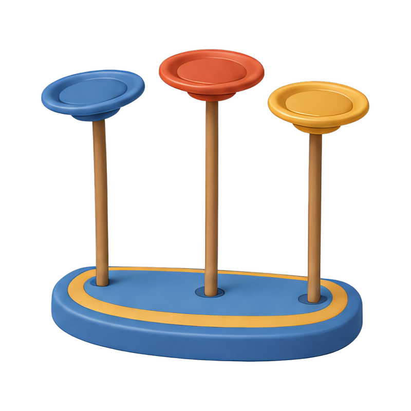 colorful plate spinning rack