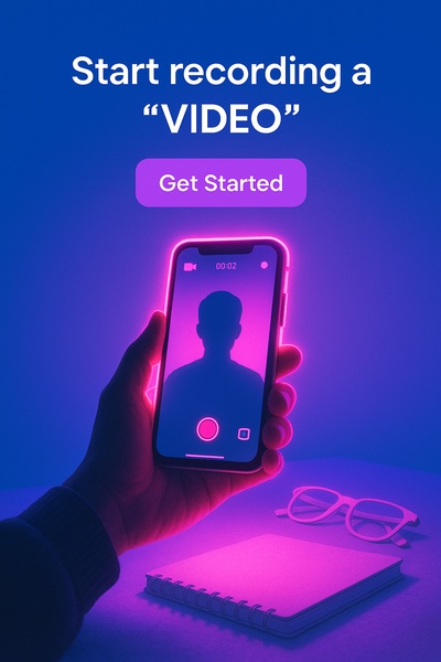 Captivating Neon Glow Video Recording Scene