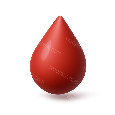 Stylized 3D Droplet Icon with Glossy Finish