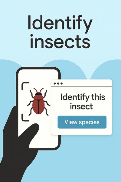Insect Identification App Concept with User Interaction