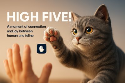 Cat Giving High Five: A Joyful Connection