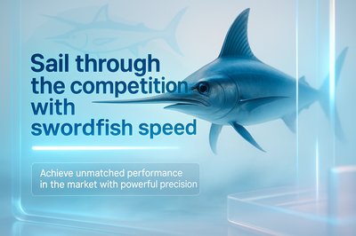 Promotional Graphic Featuring Swordfish Theme for Competitive Performance