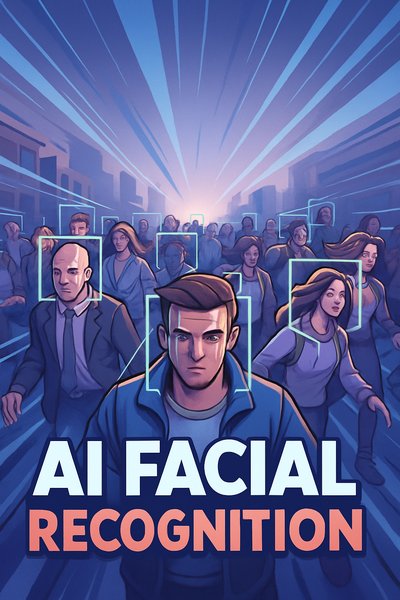 Dynamic AI Facial Recognition in a Crowded Street Scene
