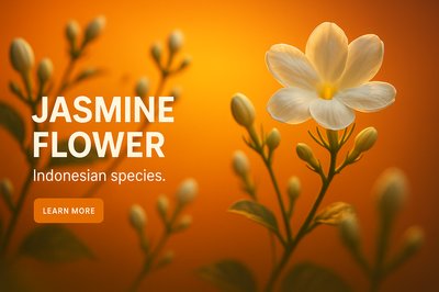 Beautiful Jasmine Flower with Warm Background