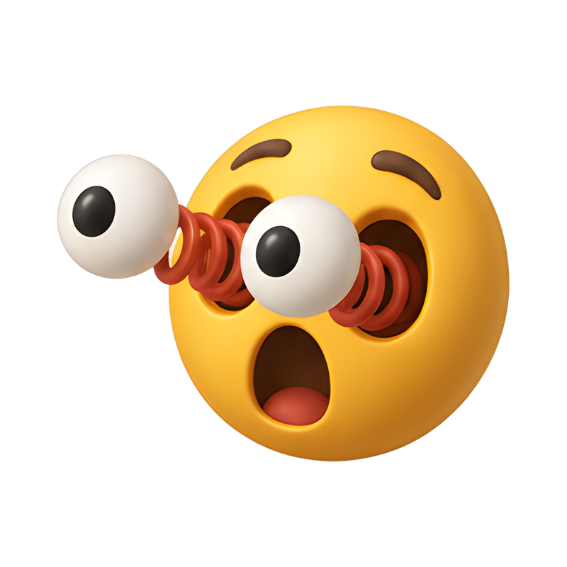 playful popping eyes smiley