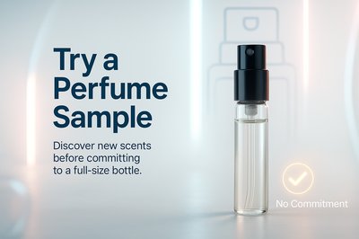 Promotional Graphic for Perfume Sample Offer