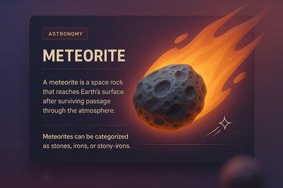 Stunning 3D Meteorite Illustration for Astronomy Theme