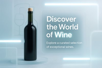 Elegant Wine Promotion Graphic with Modern Design