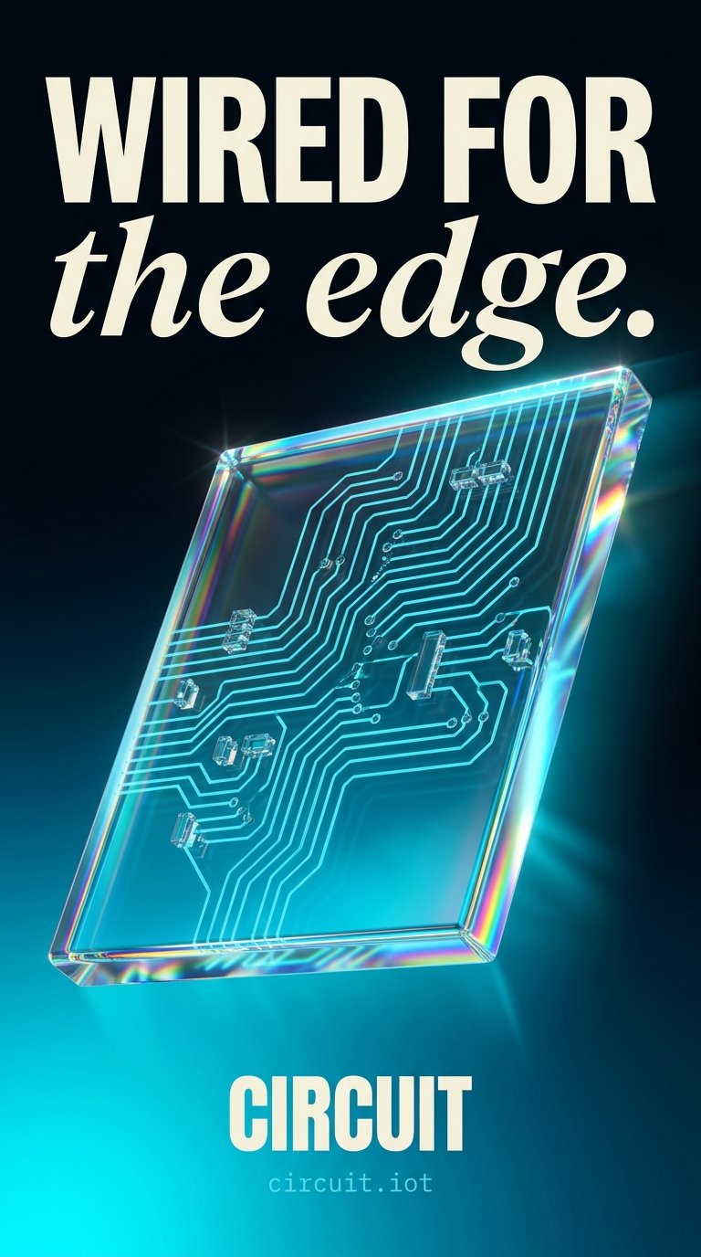 Polished Glass Circuit Board