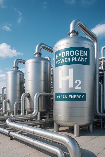 Hydrogen Power Plant Infrastructure with Clean Energy Focus