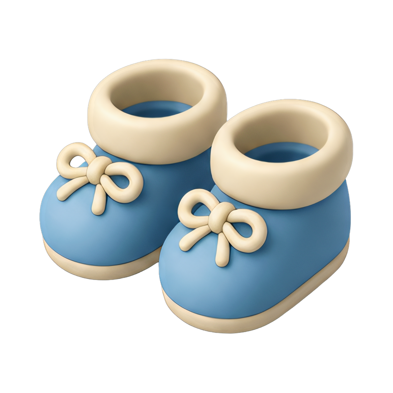 adorable baby booties pair