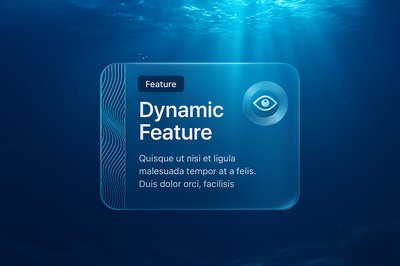 Underwater Scene with Dynamic Feature Display