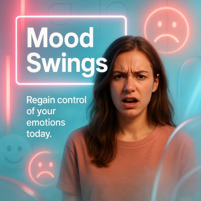 Emotional Wellness Social Media Post with Bold Typography