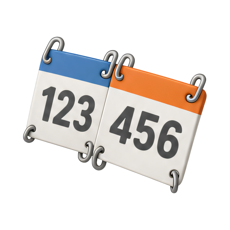 colorful runner number pins