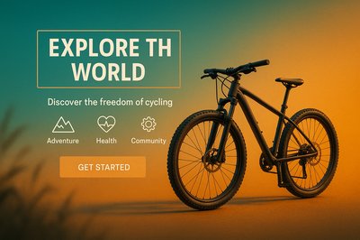 Promotional Image for Cycling Adventure and Community Engagement