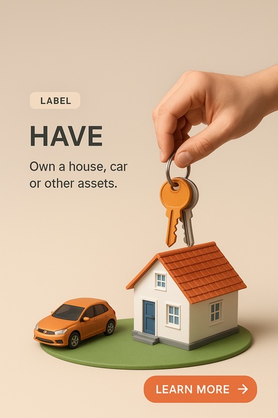 Vibrant 3D Composition Featuring Home and Car Assets