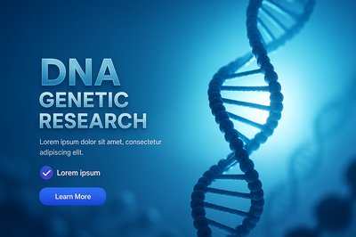 DNA Genetic Research Concept Graphic for Scientific Use
