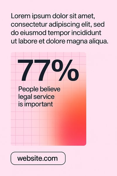 Statistical Graphic Highlighting Legal Service Importance