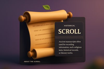 3D Scroll Design Template for Webpages