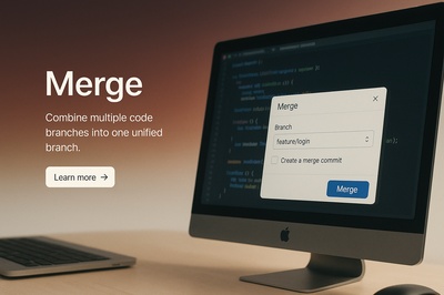 Stylish Web Design for Code Merging Interface