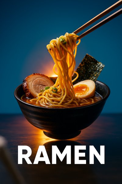 Dynamic Ramen Scene with Realistic Aesthetic