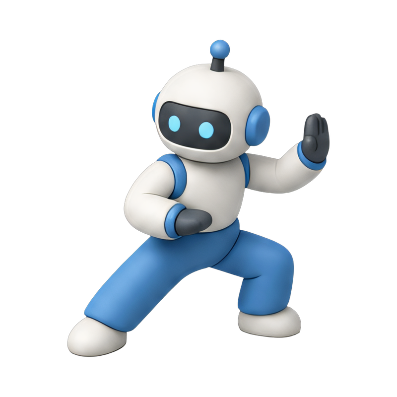 robot practicing tai chi