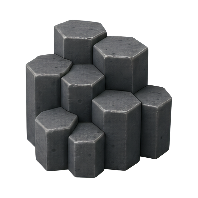 hexagonal basalt columns formation