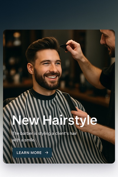 Stylish Haircut Experience at a Barbershop