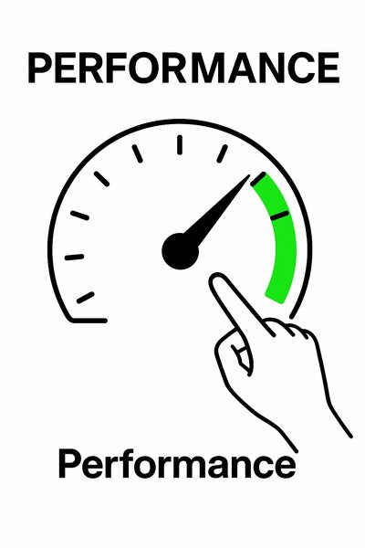 Performance Meter Graphic Illustrating Measurement Concept