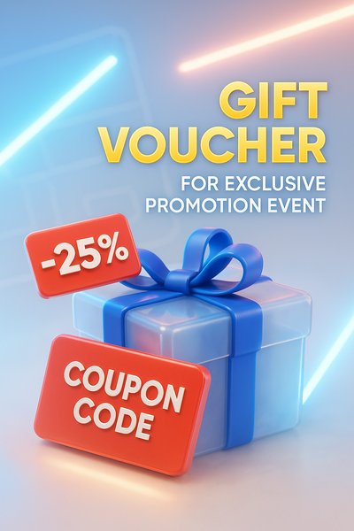 Colorful Gift Voucher Promotion Graphic