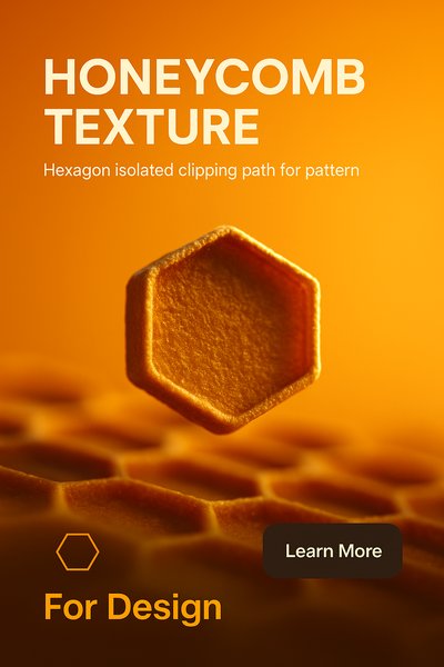 High-Quality Honeycomb Texture for Design Projects