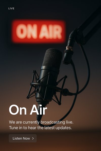 Stylish Web Design with On Air Broadcast Theme