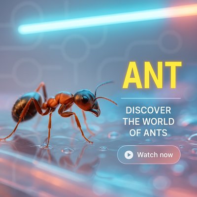 Exploratory Graphic on Ants with Vibrant Colors