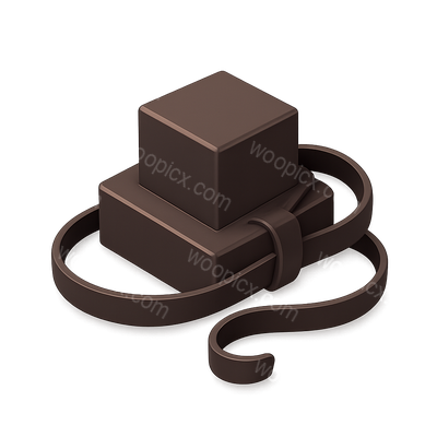 3D Tefillin Icon with Isometric Design