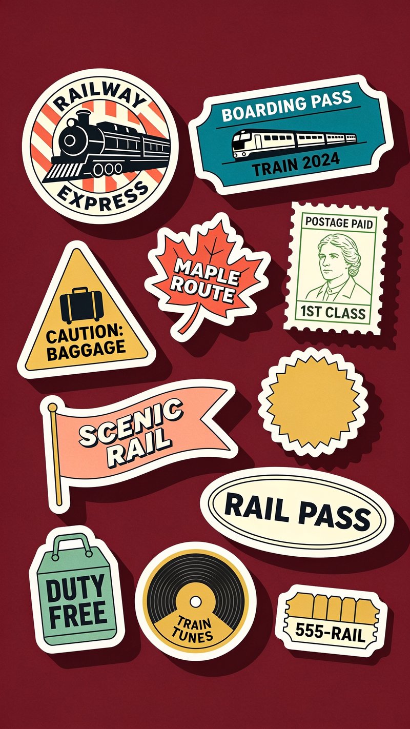 Railway Express Stickers Collection