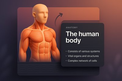 3D Illustration of Human Anatomy for Web Design