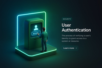 Neon Foggy Scene with User Authentication Concept