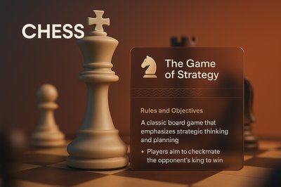 Stylish Chess Web Design Concept with 3D Elements