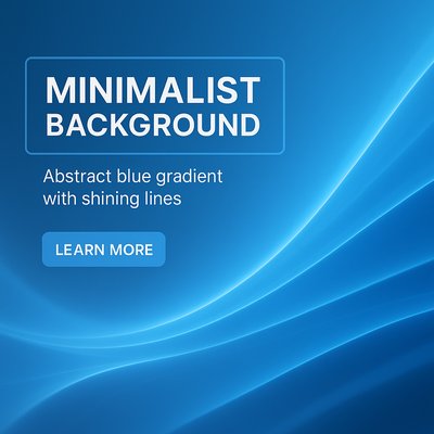 Elegant Abstract Blue Gradient Waves Background for Designs