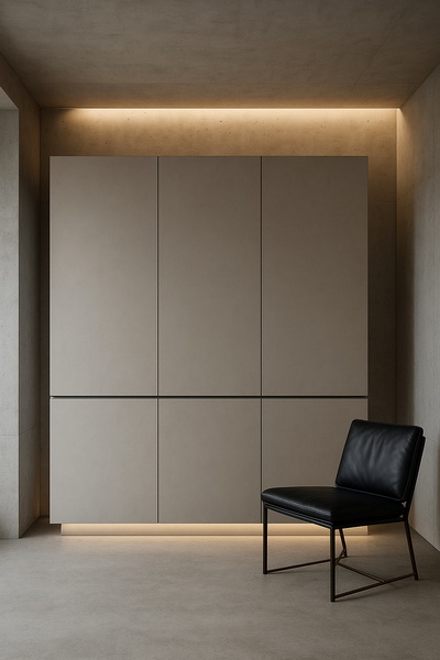 Modern Minimalism with Accent Lighting in Interior Design
